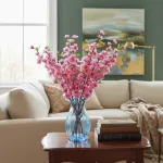 Flores Artificiales Ramo Cerezos Hortensias Decoracion