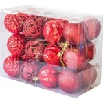 Bolas De Navidad 6cm Adornos Navideños X72 Piezas Decoración