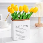Tulipan Artificial Flores Artificiales Decoracion Ramo X10