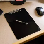 Portablock A4 Tabla Con Clip De Metal Plástico Color Negro