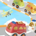 Auto De Juguete Bioplastico Vehículo Camioncito Ecológico Color Amarillo Personaje Bioplastic