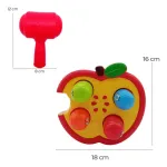 Banco De Descarga Juego De Encastre Didactico Bebe Color Rojo
