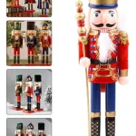 Cascanueces Soldado De Madera 38 Cm Adorno Navidad Madera