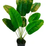 Ramo Artificial Expreso Polar 75cm Verde Plástico Con Maceta Decoración