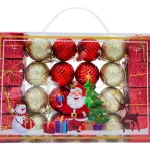 Bolas De Navidad 4cm Valija Adornos Colgante Navideño X24