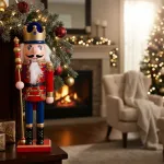 Cascanueces Soldado De Madera 38 Cm Adorno Navidad Madera