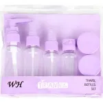 Kit Neceser Frascos De Viaje Avión Envases Recargables X6