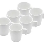 Set X4 Taza Francesa De Cerámica Para Café 85ml