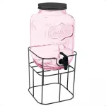 Dispenser Vidrio Frasco Con Canilla 5 Litros Para Bebidas