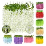 Flores Artificiales Vara Pack X12 Enredadera Colgante Guia