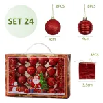Bolas De Navidad 4cm Valija Adornos Colgante Navideño X24