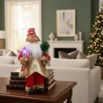 Papa Noel 35cm Muñeco Navideño Decoracion Con Luz Y Sonido