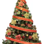 Arbol Navidad Tronador Lujo 1,80mts + Kit 60 Deco Rojo Oro