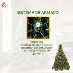 Arbol De Navidad Fabesa Pino Natural Super Real 1.80mts