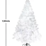 Árbol De Navidad Tradicional Expreso Polar Tronador De Lujo De 150cm Blanco
