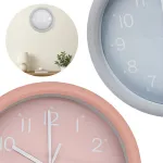 Reloj Decoración Pared De Metal C/vidrio 24cm A Pila