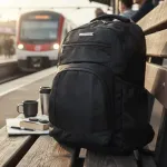 Mochila Negra Economica Urbana Escolar Oficina 20 Litros