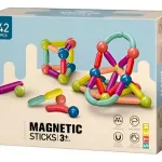 Juego De Bloques Magnéticos Para Armar X42 Piezas Educativo Didáctico Infantil Con Barras Y Esferas Imanes 3d Construcción Creativa Regalo Niños Y Niñas Levys Bazar
