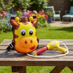 Pistola De Agua Mochila De Jirafa Lanza Agua Recargable