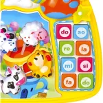 Piano Teclado Musical Animales Juguete Con Luz Y Sonido