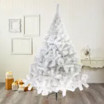 Arbol De Navidad Blanco Montañes Deluxe 2,30mts Pie Metal