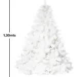 Arbol De Navidad Extra Lujo Patagonia Blanco 1,30 Mts Con Base Metálica