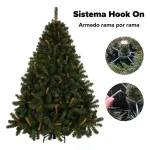 Árbol De Navidad Alpino 2.1mts Base Metálica