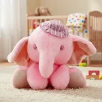 Peluche Elefante Con Gorro Bebe Muñeco Suave Infantil 20cm