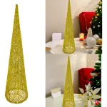 Pino Alambre Cono Navideño Decoración Adorno Navidad 60cm
