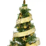 Arbol De Navidad 80cm Con Adornos 30 Piezas Oro Cybermonday