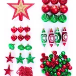 Navidad Adornos X73 Bolas Estrellas Figura Puntal Decoración