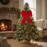 Moño Navidad Grande 39cm Adornos Navideños Deco Para Arbol