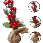 Arbol De Navidad Mini Pino Navideño De Mesa Decorado 28cm
