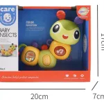 Sonajero Bebe Oruga Movil Luz Didactico Para Bebe