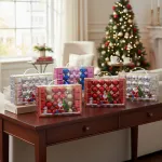 Bolas De Navidad 4cm Valija Adornos Colgante Navideño X24