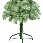 Árbol De Navidad Tronador Slim Nevado 1.50mts Base Metal