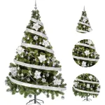 Arbol De Navidad Tronador Lujo 2,10mts Con Adornos Kit X60