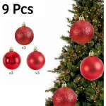 Adornos Navideños Premium Tubo Bolas De Navidad 6cm X9 Udes