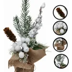 Arbol De Navidad Mini Pino Navideño De Mesa Decorado 26cm