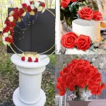 Mini Rosas Flores Artificiales Decoracion Pack X50