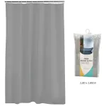 Cortina De Baño Ducha Peva 1,80cm Ganchos Plástico
