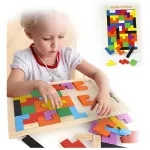 Tetris Rompecabezas De Madera Juego Didáctico 3d Puzzle