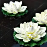 Flor De Loto Flotante Flores Artificiales Decoracion X1