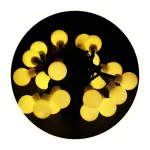Luces De Navidad X20 Bolitas A Pilas Guirnalda Led 3mts Luces Calidas