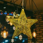 Adorno Navideño Estrella Colgante 30cm Decoración Navidad