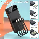 Cargador Portatil Carga Rapida Usb 20000mah Power Bank