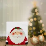 Servilletero Ceramica Navideño Porta Servilleta Papa Noel