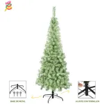 Arbol De Navidad Decorado Slim Nevado 1,80m + Kit Decoracion