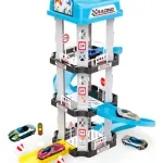 Pista Rampa Estacionamiento Autos Juguete Garage 3 Niveles Color Blanco