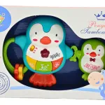 Sonajero Musical Bebe Pingüinos Con Luz Y Sonidos Jyf Toys Color Verde Oscuro